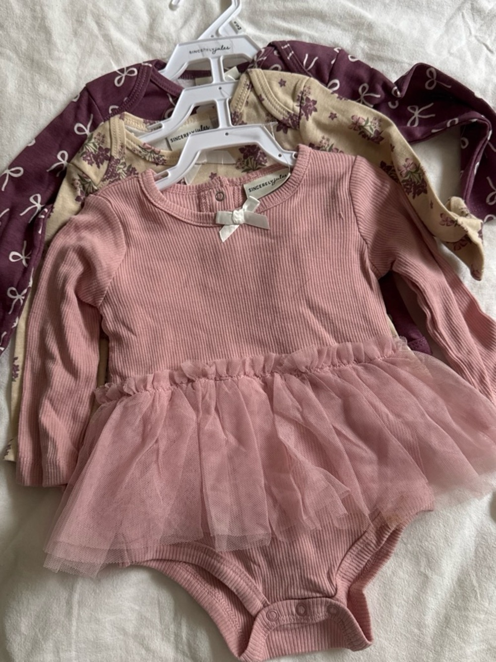 3 set onesies Pink Tulle Baby Tutu Bodysuit